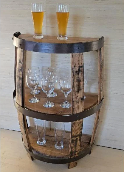 Amish barrel furniture, rustic barrel furniture, reclaimed barrels, whiskey barrel, solid wood furniture, primitive furniture, vintage