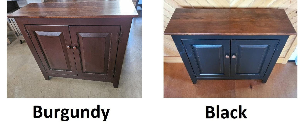 2 Door Cabinet - Fully Assembled - TV Stand - Primitive - Storage - TV Cabinet - Amish Handmade - Multipurpose Cabinet - Rustic- Case Goods