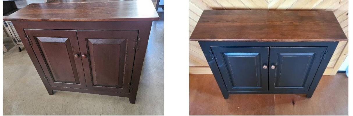 Farmhouse Cabinet Amish Handmade Wooden Hall 2 Door Primitive Cabinet TV Stand Buffet Cabinet Home Decor Jelly Cupboard 3 Door Cabinet - Cabinets, Dresser, Table