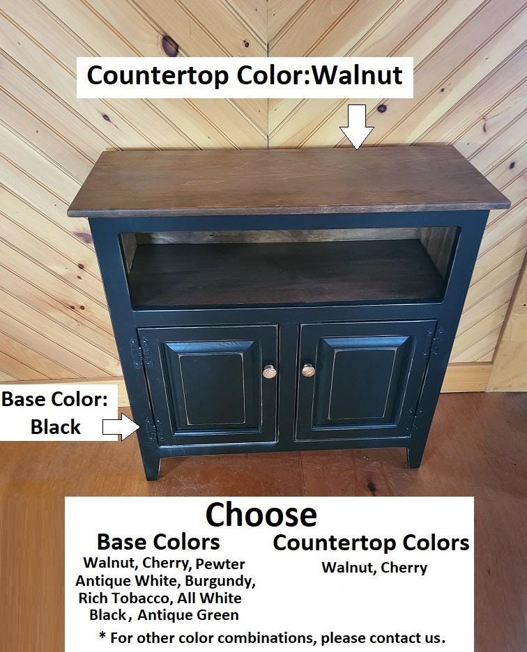 2 Door Cabinet - Amish Furniture - TV Stand - Primitive - Storage - TV Cabinet - Amish Handmade - Multipurpose Cabinet - Rustic - Case Goods