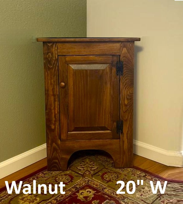 Corner Cabinet 2 Doors - Amish Furniture - Free Shipping - Primitive - Storage - TV Cabinet -Amish Handmade - Multipurpose Cabinet - Rustic