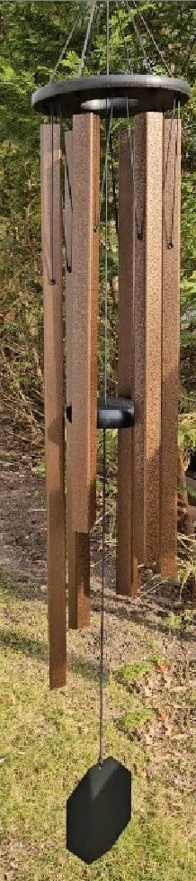 36"-80" Wind Chimes Amish Handmade - Square Aluminum Chimes - Soothing - Deep Tone - Sound Healing - Outdoor Decor - Wind Bells - Nature