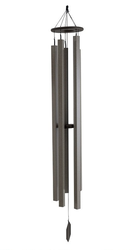43"-73" Wind Chimes Amish Handmade - Mocha - Aluminum Tubes - Gift - Deep Tone - Sound Healing - Outdoor Decor - Wind Bells - Meditation - Nature