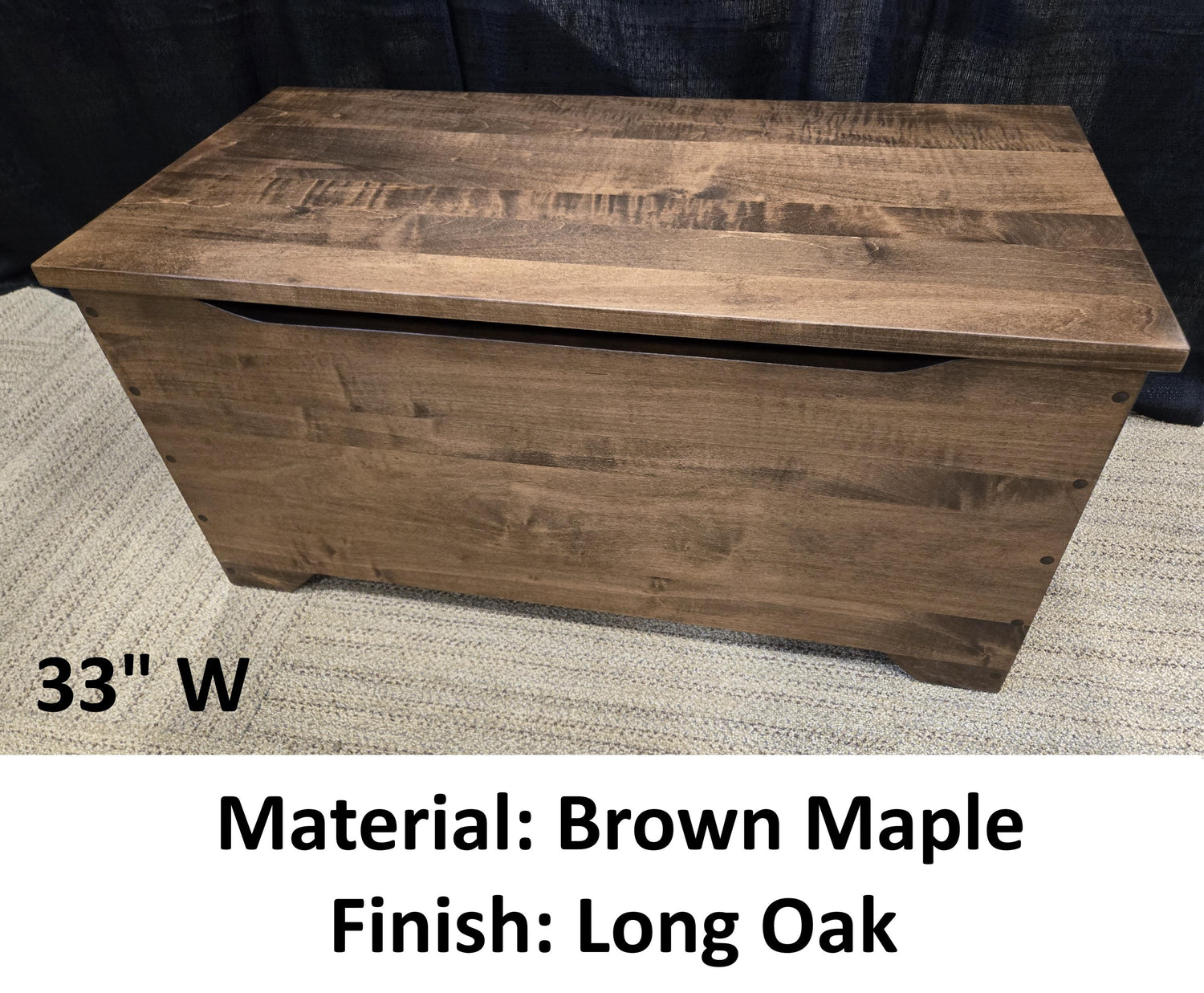 Amish Handmade Trunk - Toy Box - Storage Box - Vintage Chest Box - Rustic - Keepsake Box - Antique - Hope Chest - Blanket Chest