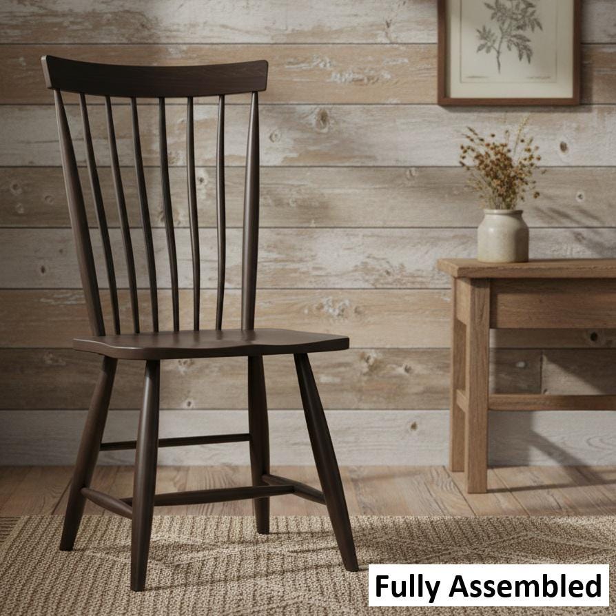 Amish Handmade Dining Chair Set Farmhouse Furniture Rustic Chair Vintage Chairs Backrest Chair For Living Room Home Dining Room Home Decor