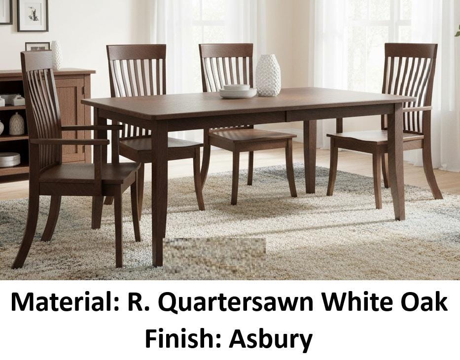 Dining Table with Leaves - Amish Handmade - Furniture - Living Room Table - Home Décor - Farmhouse - Table Set with Chairs - Home Decor