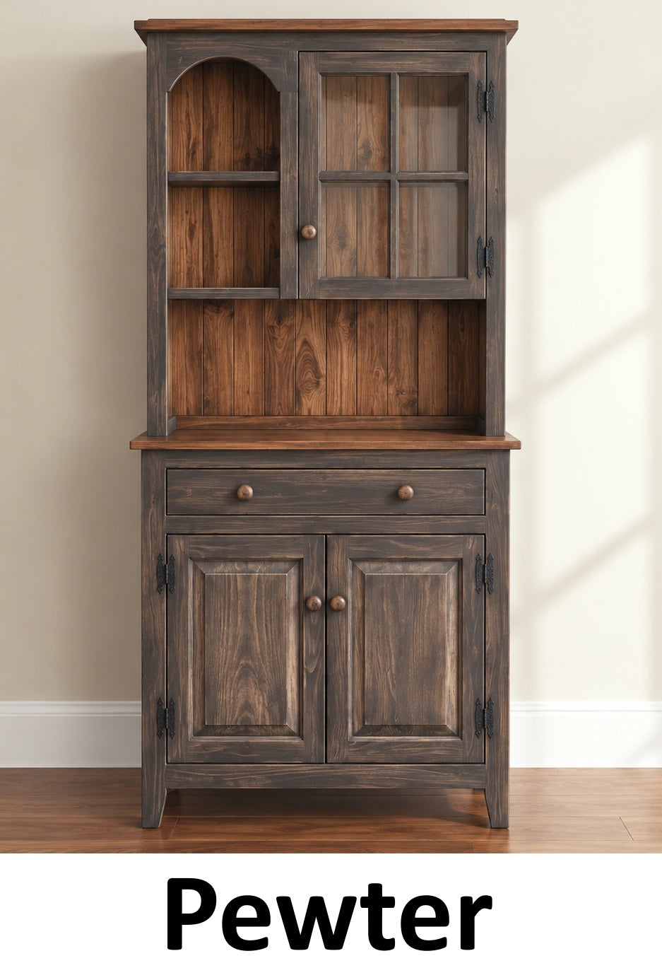 Amish Handmade Multipurpose Cabinet - Glass Cabinet - Large Cabinet - Farmhouse - Organizer - Storage - Rustic - Case Goods - Home Decor