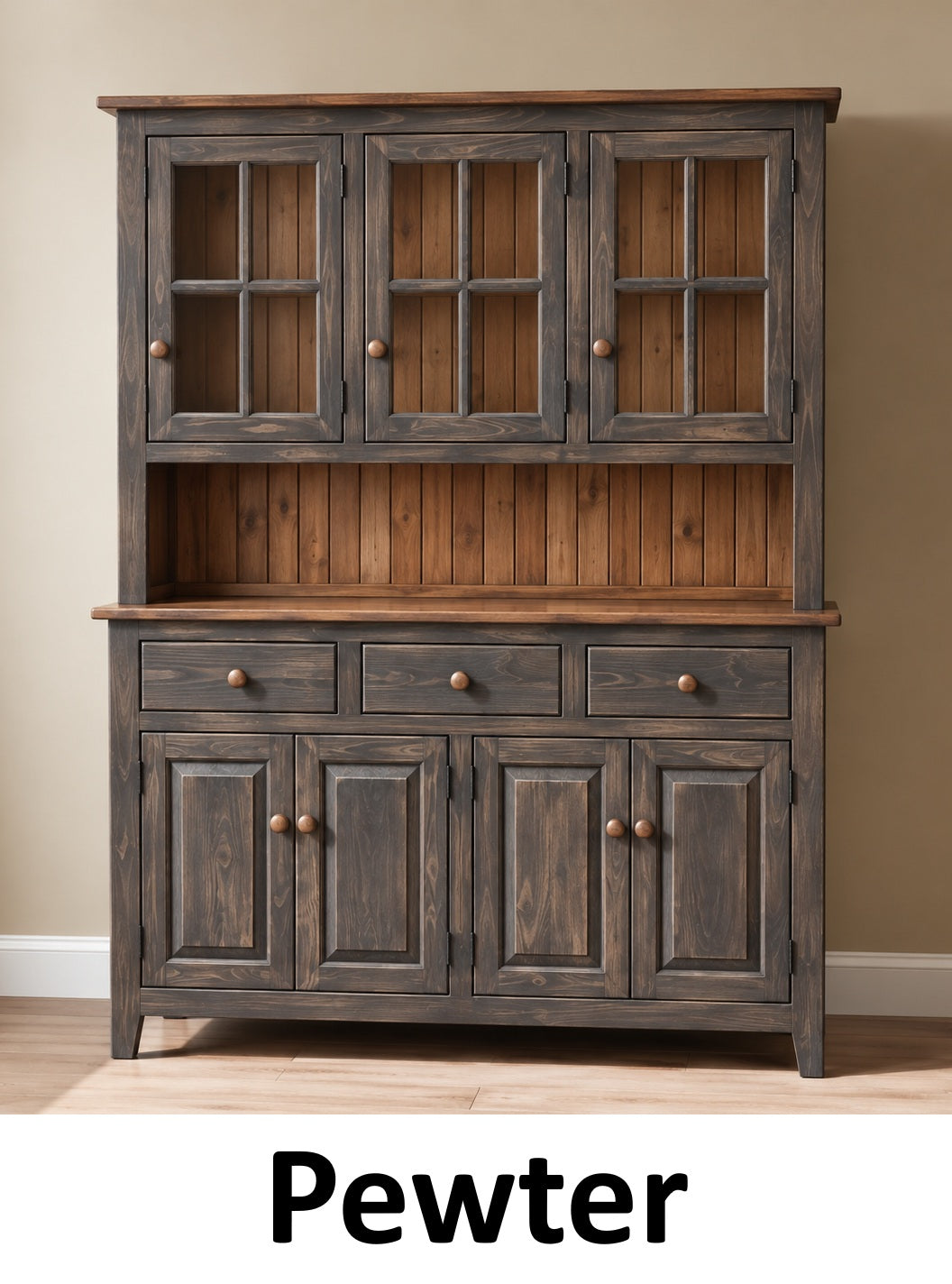 Amish Handmade Multipurpose Cabinet - China Cabinet - Glass Cabinet - Farmhouse - Organizer - Storage - Rustic - Case Goods - Home Decor