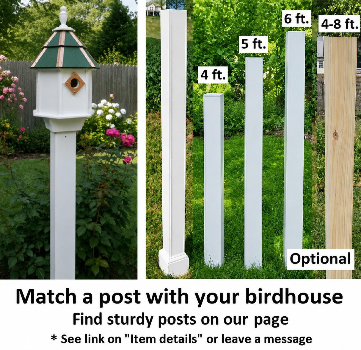 Painted Cedar Roof Birdhouse 2-8 Compartments Amish Handmade Birdhouse Handmade Maintenance Free Gifts for Bird Lovers Large Bird Houses