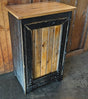 Wood Storage Cabinet, Tiltout Trash Can, Recycling Bin, Amish Handmade, Garbage Can