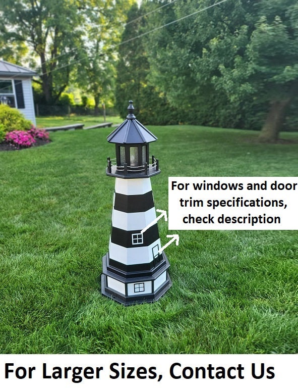Cape Canaveral Solar Lighthouse - Amish Handmade - Landmark Design- Garden Light