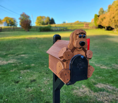 Dog Mailbox Amish Handmade Wooden Metal insert USPS Approved - Mailboxes