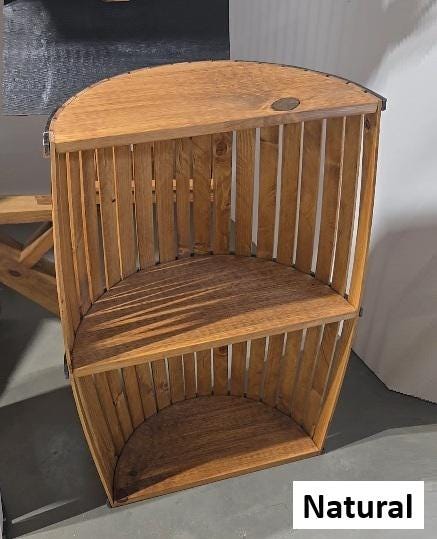 Amish Handmade Pine Barrel Cabinet: Rustic Farmhouse Storage