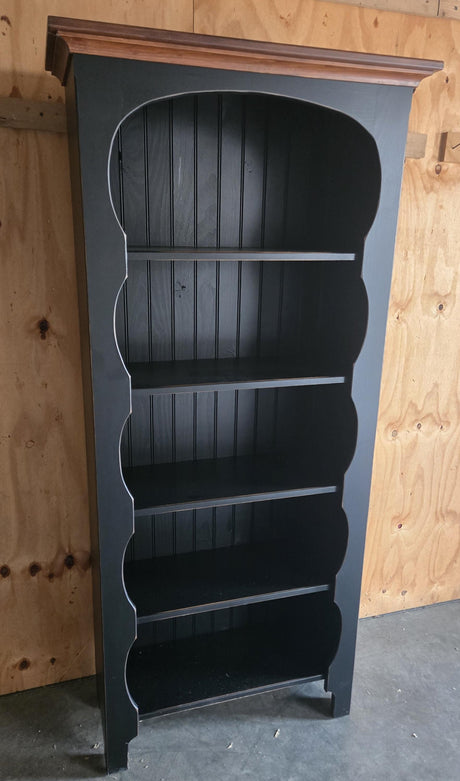 Amish Handmade Pine Bookcase: Rustic Home Organizer