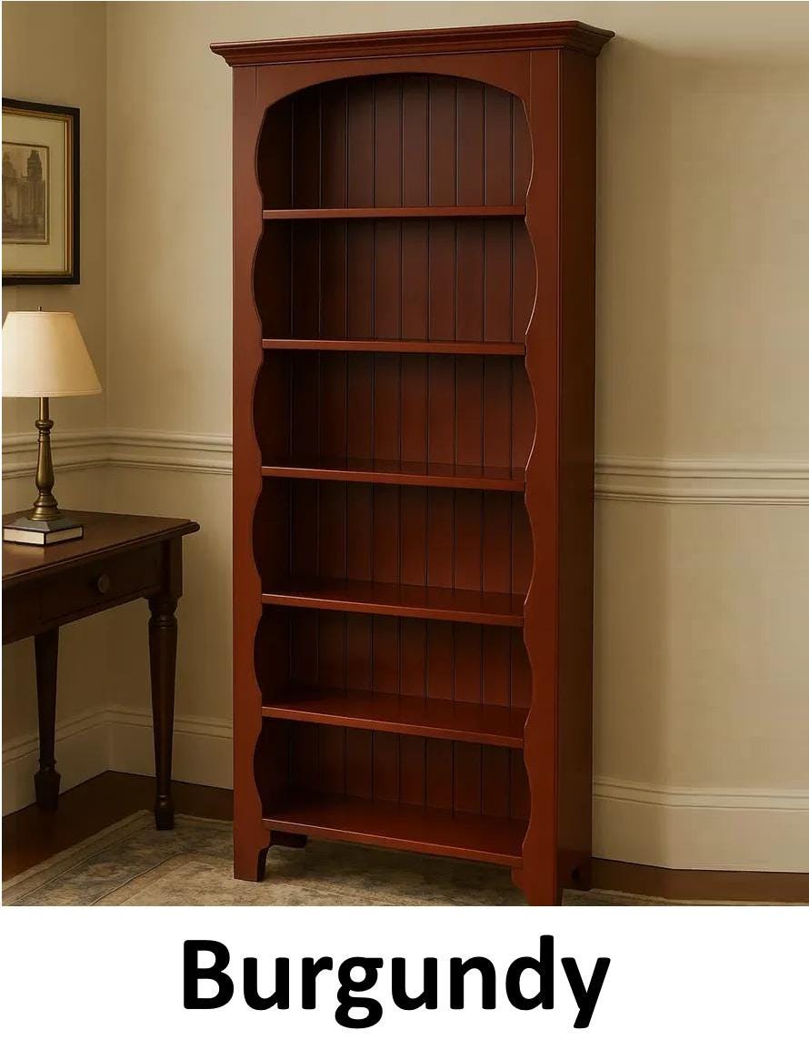 Amish Handmade Pine Bookcase: Rustic Home Organizer