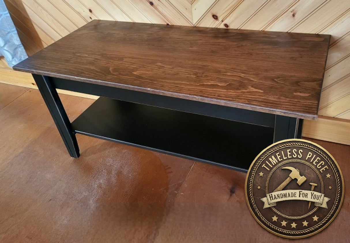 Coffee Table - Fully Assembled - Furniture - Home Décor - Furniture - Living Room Table- Country Decor- Amish Furniture - Primitive - Rustic