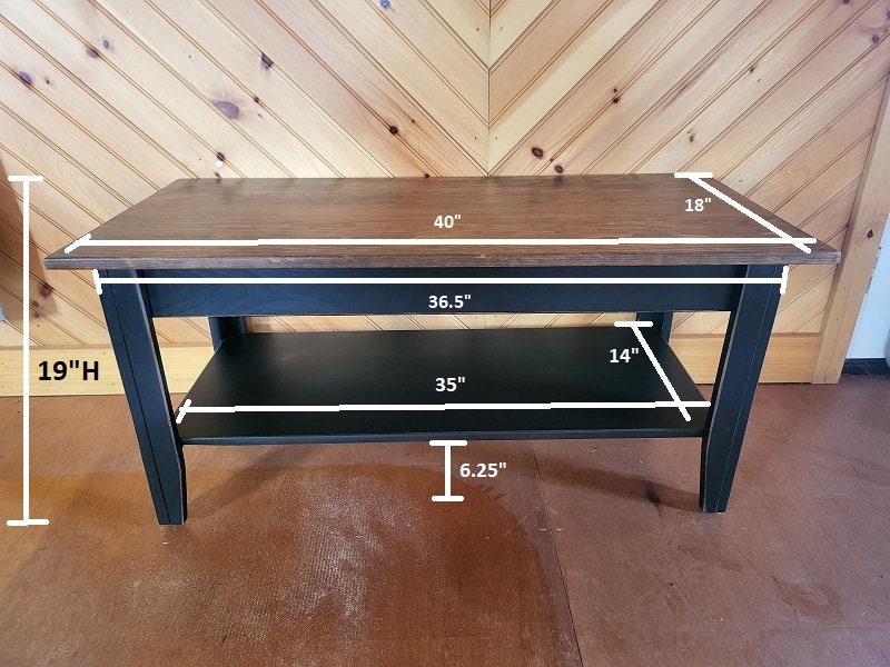 Coffee Table - Fully Assembled - Furniture - Home Décor - Furniture - Living Room Table- Country Decor- Amish Furniture - Primitive - Rustic