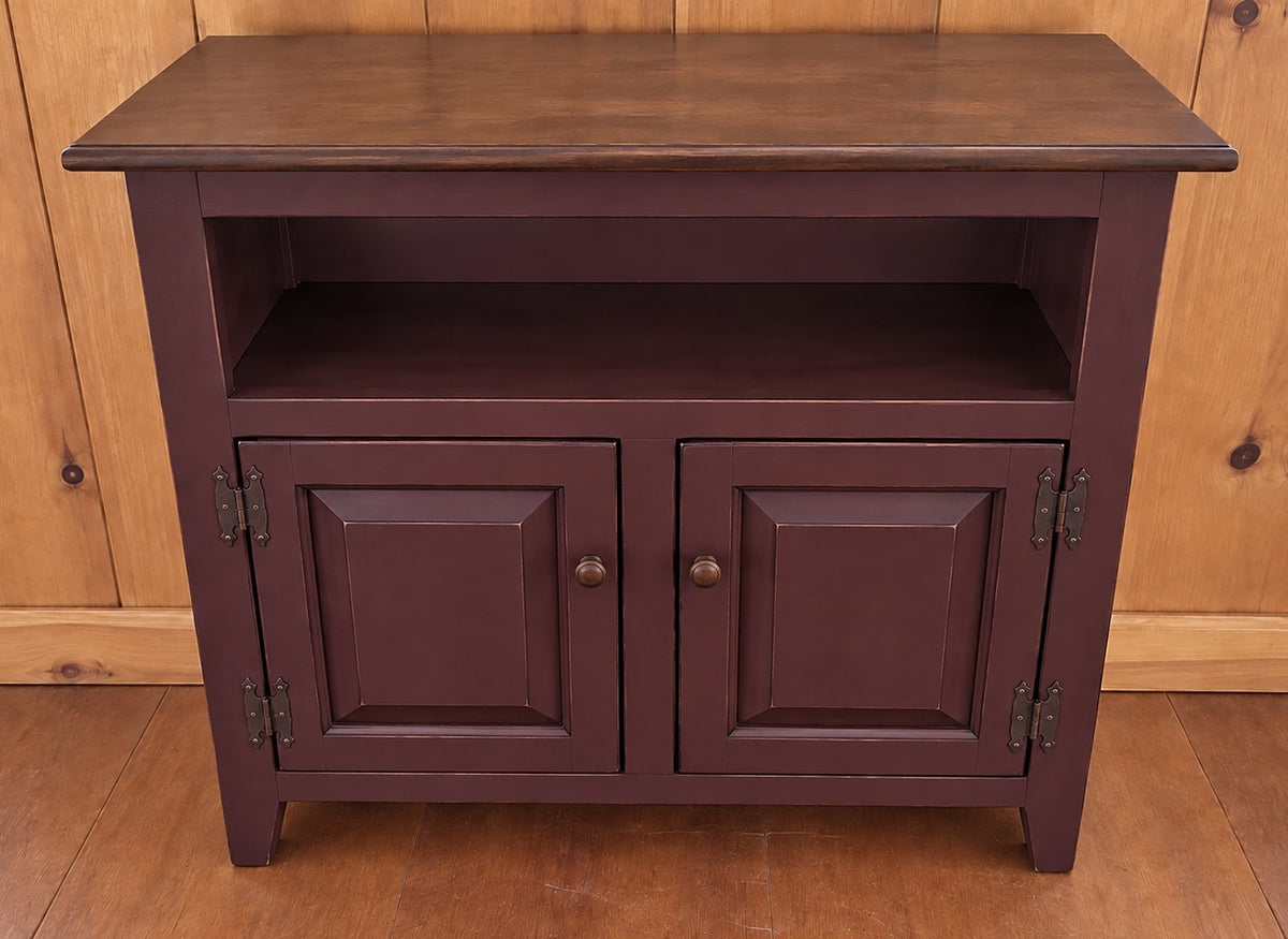 TV Stand - 3 Door Cabinet - Primitive - Storage - TV Cabinet - Amish Handmade - Multipurpose Cabinet - Rustic - Case Goods - Fully Assembled