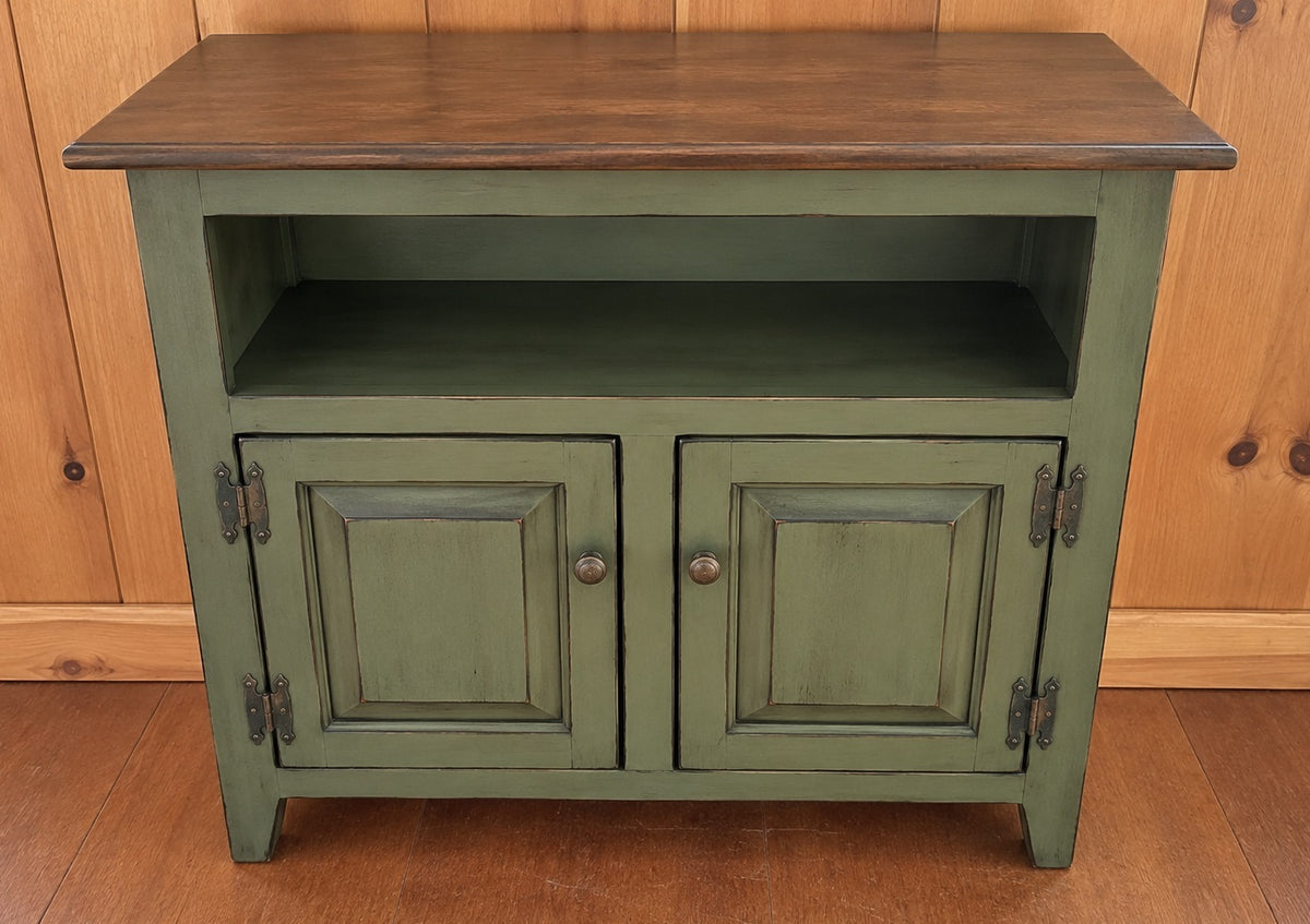 TV Stand - 3 Door Cabinet - Primitive - Storage - TV Cabinet - Amish Handmade - Multipurpose Cabinet - Rustic - Case Goods - Fully Assembled