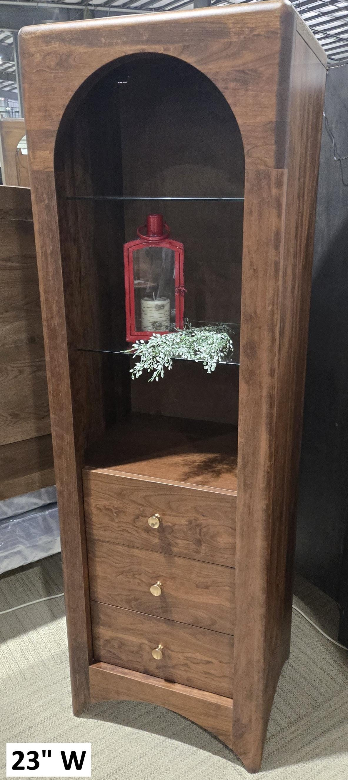 Bookcase - Amish Handmade Bookshelf - Farmhouse - Organizer - Cupboard - Wooden - Rustic - Case Goods - Home - Multipurpose Cabinet -Shelves