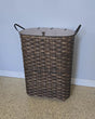 Amish Handmade Hamper - Handwoven - Storage - Basket w/ Handles - Laundry Basket - Vintage - Basket w/ Lid - Farmhouse - Wood Basket