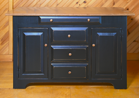 Kitchen Island - Amish Handmade - Multipurpose Cabinet - Primitive - Storage - Kitchen Cabinet - Rustic- Case Goods - Home - Fully