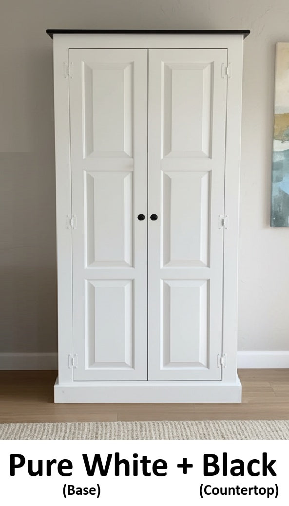 Amish Handmade Pantry Cabinet - Large Jelly Cabinet - Multipurpose Cabinet - Farmhouse - Cupboard - Storage - Rustic - Case Goods - Home