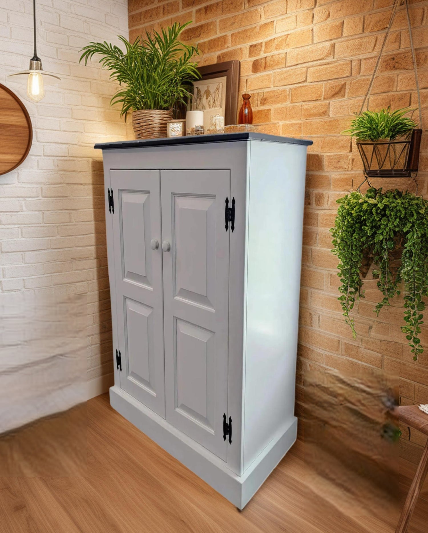 Amish Handmade Pantry Cabinet - Large Jelly Cabinet - Multipurpose Cabinet - Farmhouse - Cupboard - Storage - Rustic - Case Goods - Home