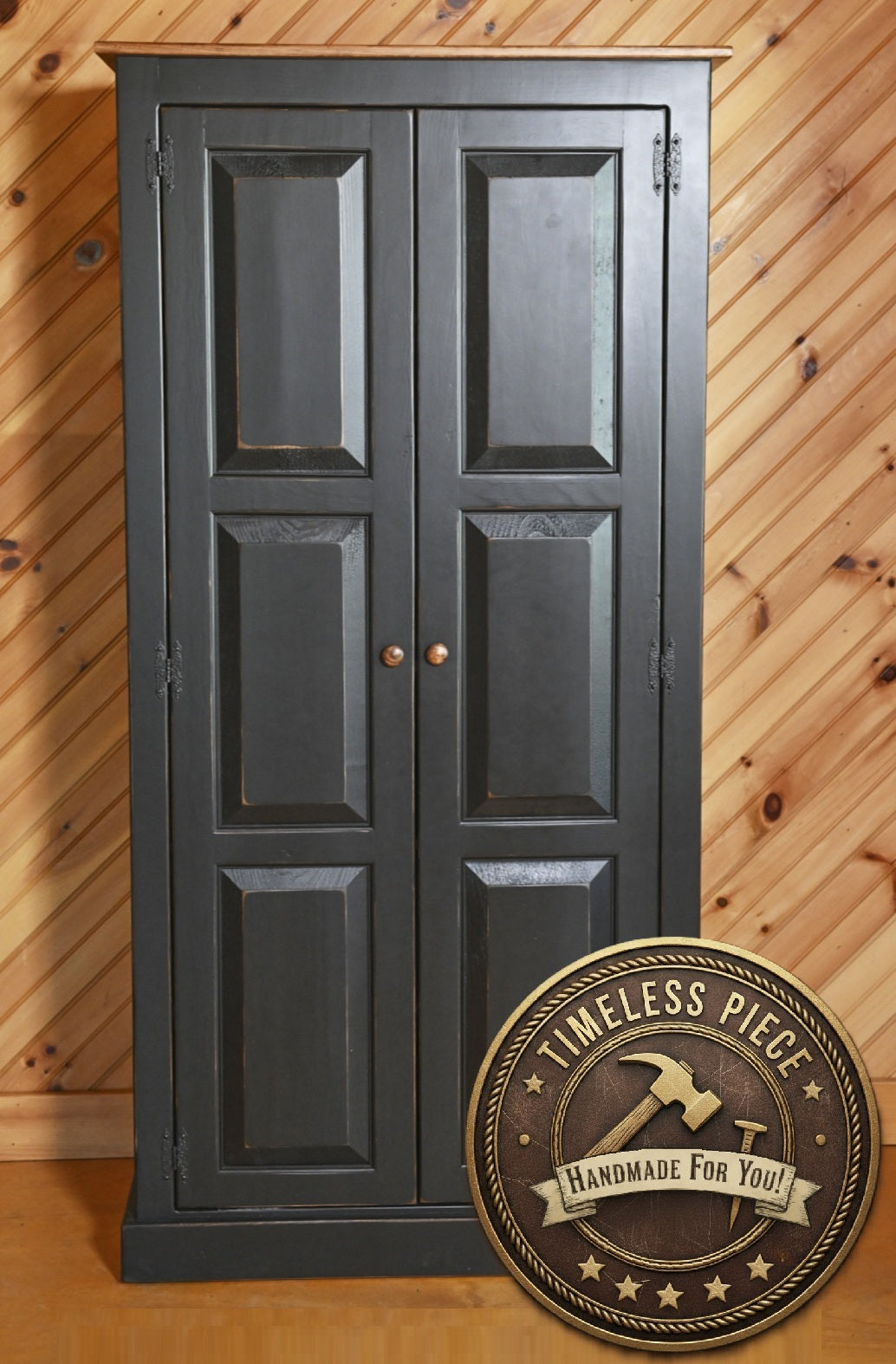 Amish Handmade Pantry Cabinet - Large Jelly Cabinet - Multipurpose Cabinet - Farmhouse - Cupboard - Storage - Rustic - Case Goods - Home