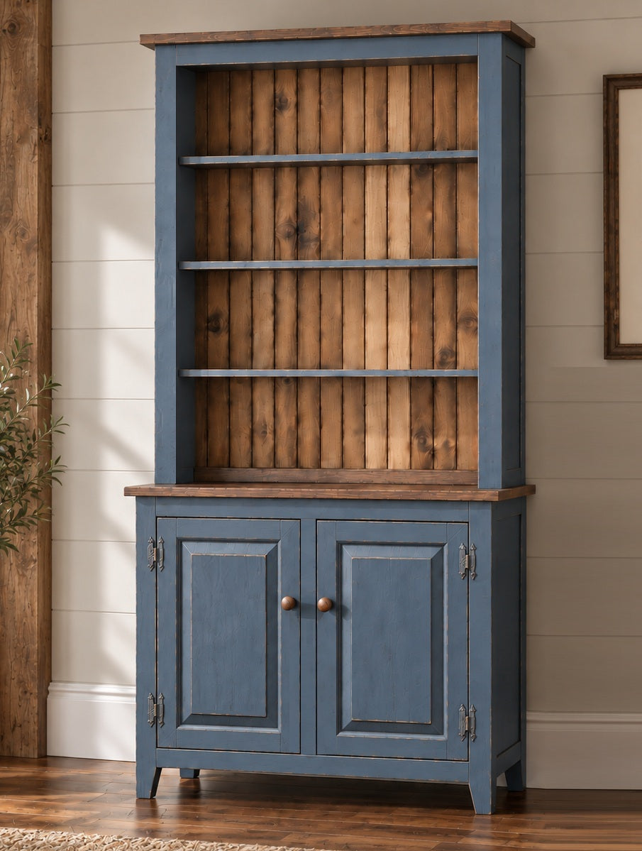 Amish Handmade Bookcase Cabinet - Large Cabinet - Multipurpose Cabinet - Farmhouse -Organizer - Storage - Rustic - Case Goods - Home Decor
