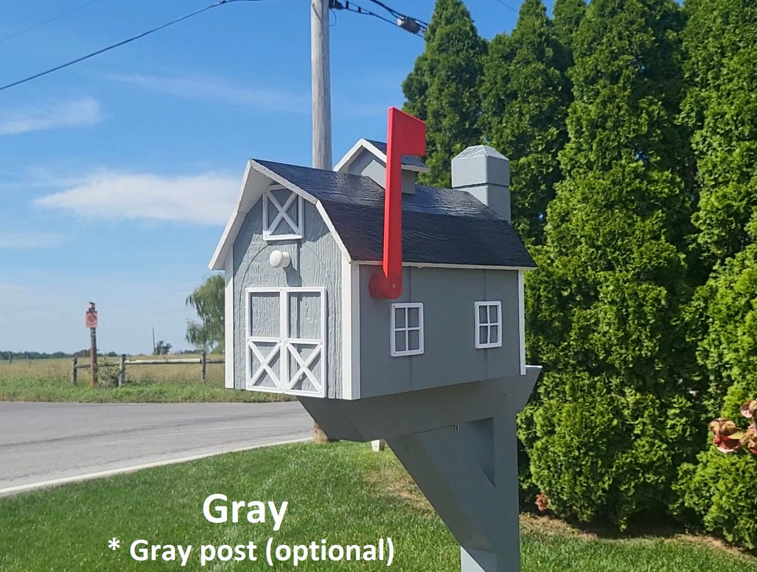 Planter for Mailbox Post, White, Weather Resistant Poly Lumber, Fits All Mailbox Posts!