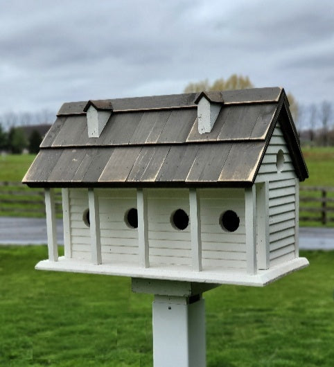Martin Birdhouse - Amish Handmade Primitive Design - 6 Nesting Compartments - Birdhouse outdoor