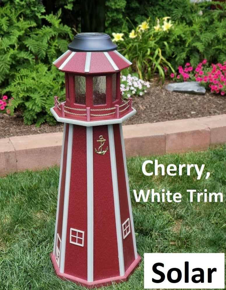 Backyard Solar Lighthouse - Poly Made - Amish Handmade – Better Crafter