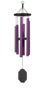 36"-49" Wind Chimes Amish Handmade - Purple - Deep Tone - Sound Healing - Outdoor Decor - Aluminum Tubes - Wind Bells - Meditation - Nature