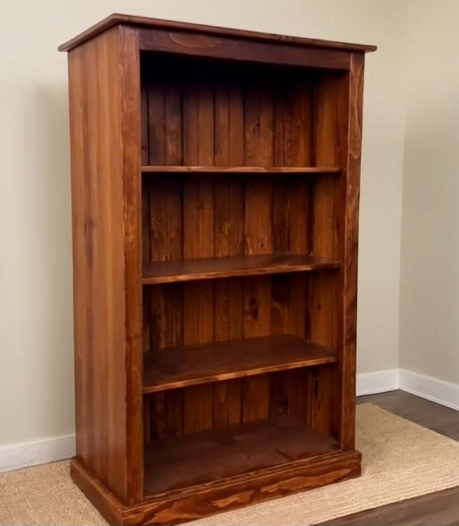 Bookshelf Amish Handmade Furniture Rustic Bookcase Organizer Shelf Bookcase Decor Home Furniture Rustic Book Shelf Unique Furniture Antique