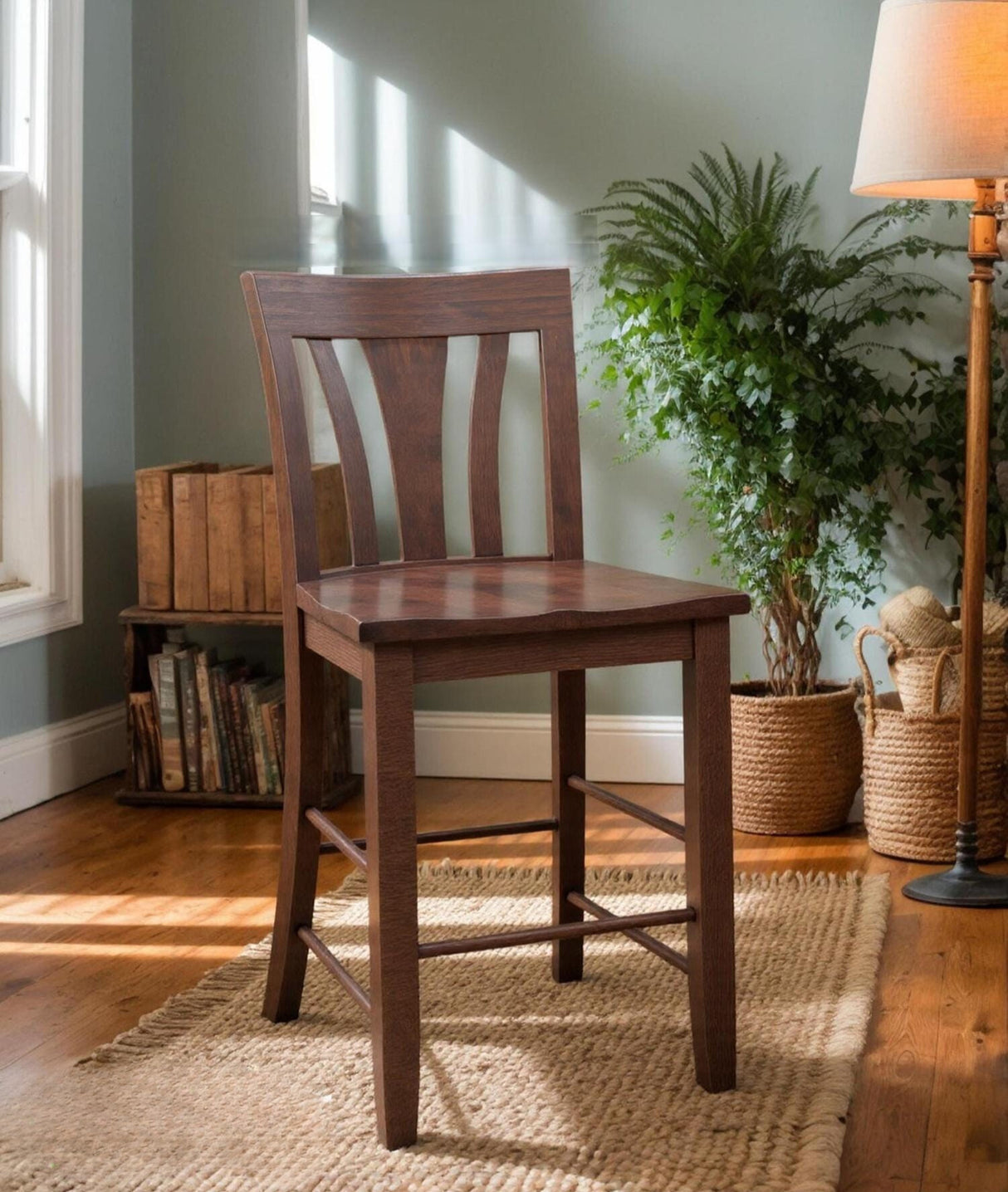 Dining Chair Set Amish Handmade Furniture Farmhouse Furniture Rustic Chair Vintage Cushions Upholstered Backrest Chair For Living Room