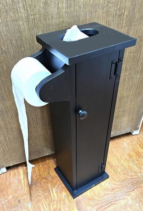 Rustic toilet paper stand, standing toilet paper, toilet paper holder, freestanding toilet paper, reclaimed wood toilet paper stand, primitive toilet paper storage, rustic toilet paper cabinet