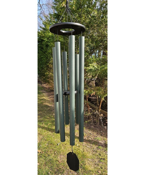 38"-56" Wind Chimes Amish Handmade - Soothing - Deep Tone - Sound Healing - Outdoor Decor - Aluminum Tubes- Wind Bells - Meditation - Nature