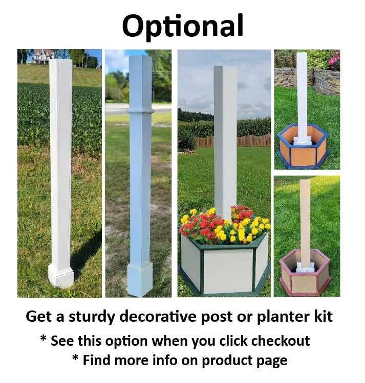 Poly Lumber Bird Feeder Amish Handmade Weather Resistant - Bird Lovers - Premium Feeding Tube -Post Mounted / Hanging Bird Feeders Outdoors