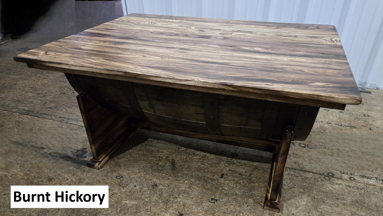 Whiskey Barrel Coffee Table - Amish Handmade - Table with Storage - Furniture - Lift Top Table - Barrel - Wine Barrel Whiskey Odor - Rustic