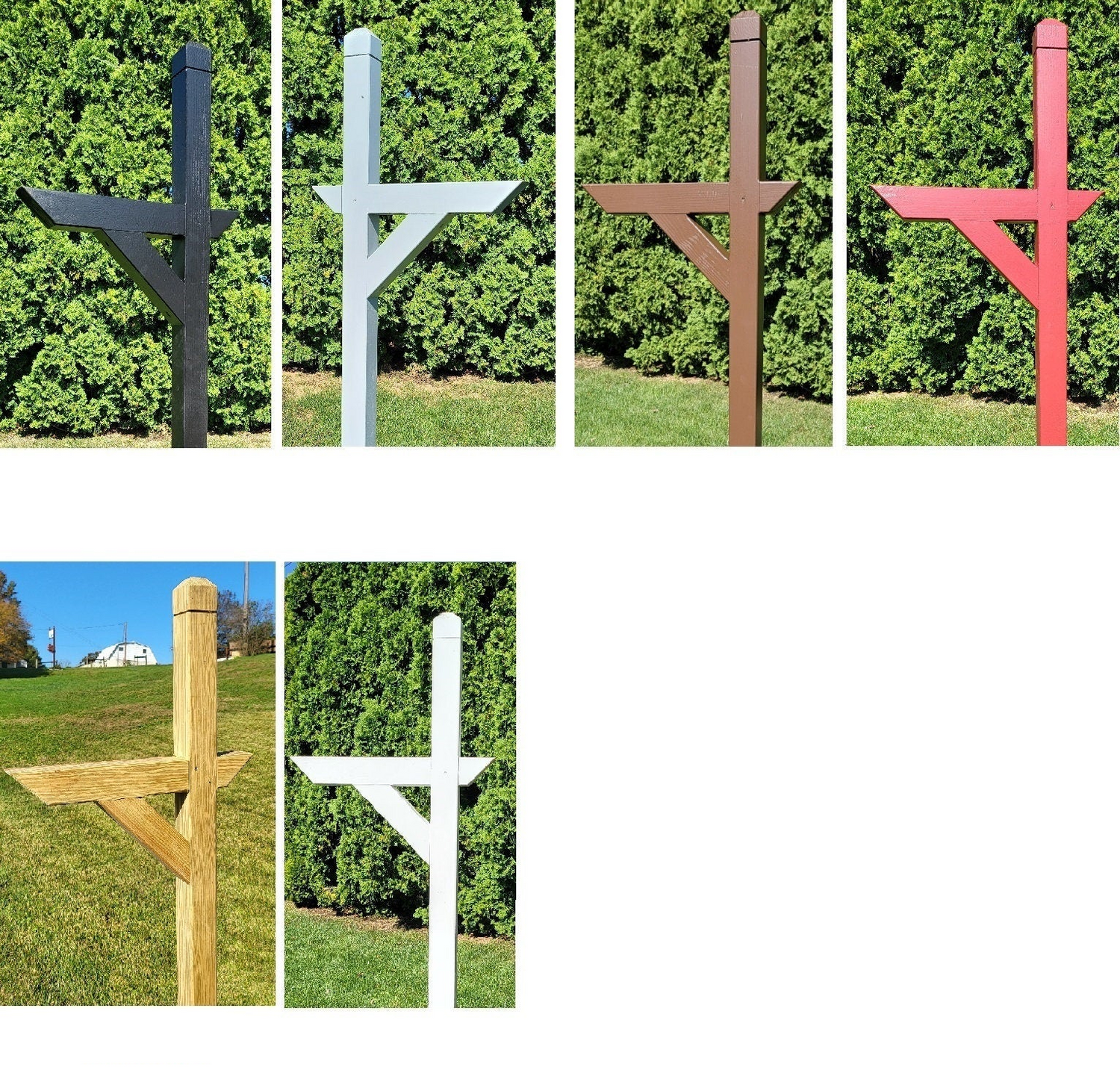 Mailbox Post, Multi Colors, Premium Wood, Southern Pine Treated, Fits All of Our Mailboxes -