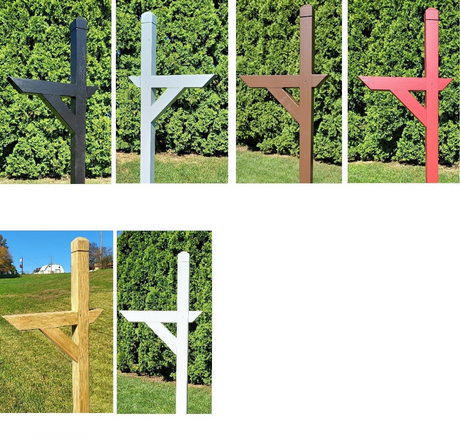 Mailbox Post, Multi Colors, Premium Wood, Southern Pine Treated, Fits All of Our Mailboxes -