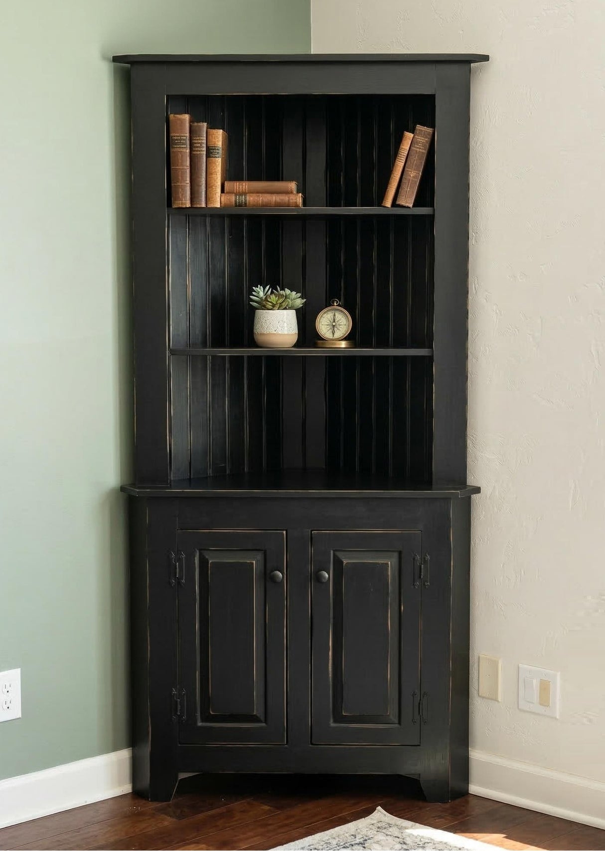 Large Amish Handmade Corner Cabinet - Multipurpose Cabinet - Farmhouse - Primitive Jelly Cabinet - Cupboard - Storage - Case Goods - Home - Cabinets, Dresser, Table
