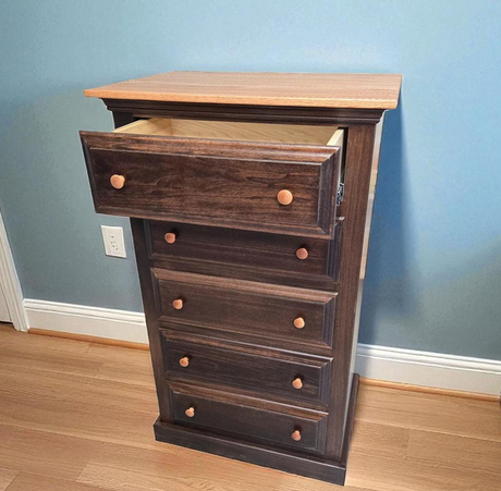 Amish Handmade Farmhouse Dresser: Solid Poplar Wood, Customizable Colors