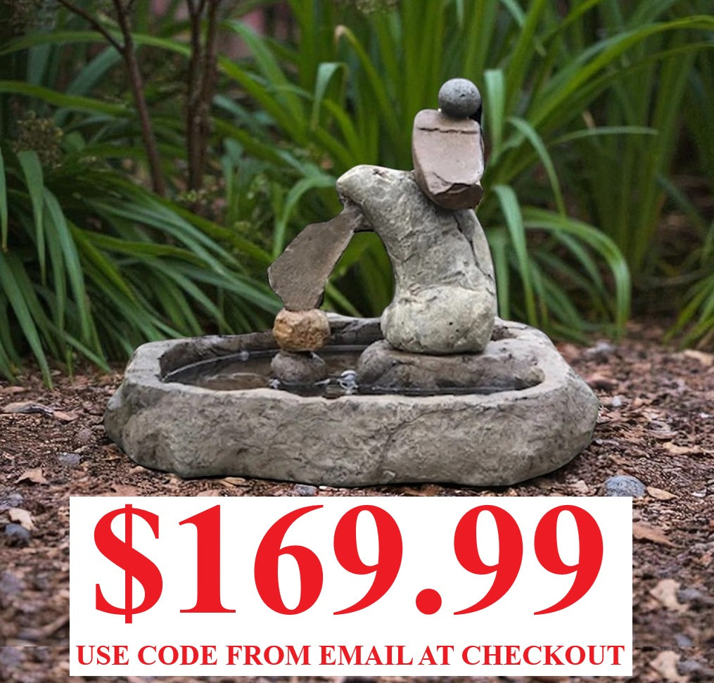 New Arrivals - Birdbath - Watering Dish - Garden Décor - Handmade - Patio - Gift - Garden Accent - Natural - Bird Lovers - Outdoors - Birdwatch - Home (Copy)