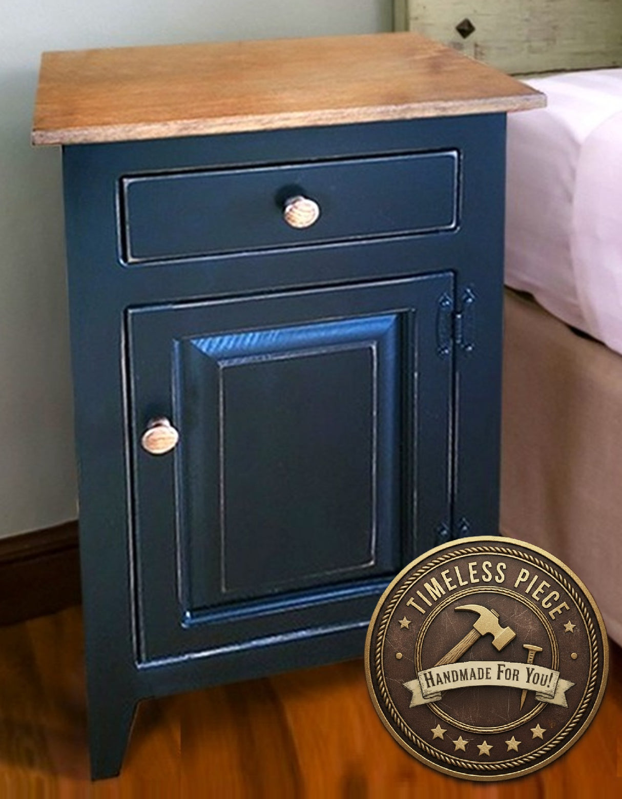 Cabinet with Drawer - Fully Assembled - Nightstand - Furniture - Home Décor - End Table - Rustic - Primitive