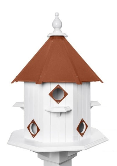 Purple Martin House - 8 Nesting Compartments - Handmade - Castle Design - X-Large - Weather Resistant - Purple Martin Birdhouse - Outdoor