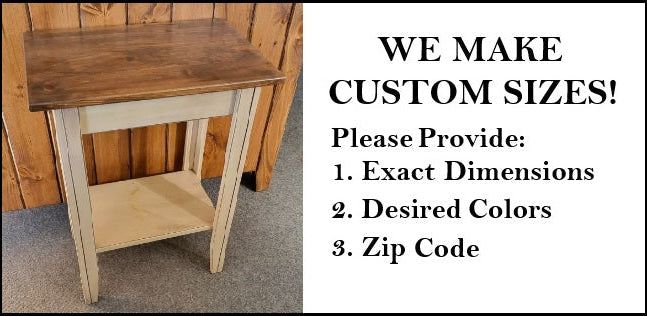 End table - Amish Furniture - Home - Nightstand - Furniture - Amish Handmade- Nightstand - Fireplace - Bathroom Cabinet - Country Decor