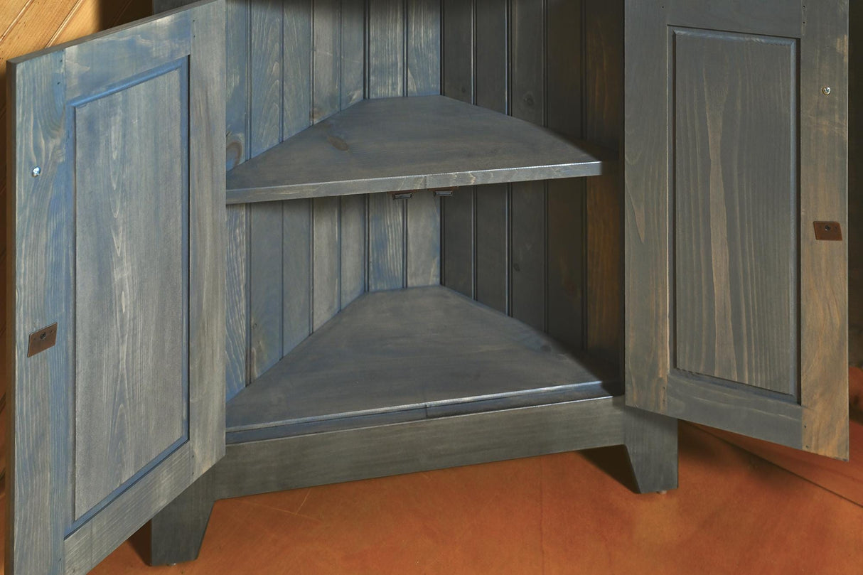 Corner Cabinet - Multipurpose Amish Handmade Large Cabinet - Farmhouse - Primitive Jelly Cabinet - Cupboard - Storage - Case Goods - Home