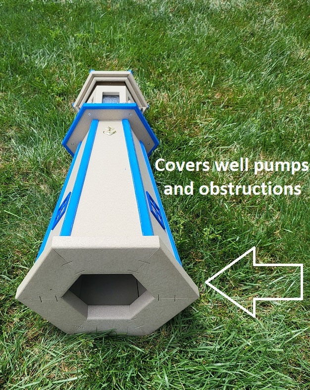 Solar Lighthouse Amish Made - Poly